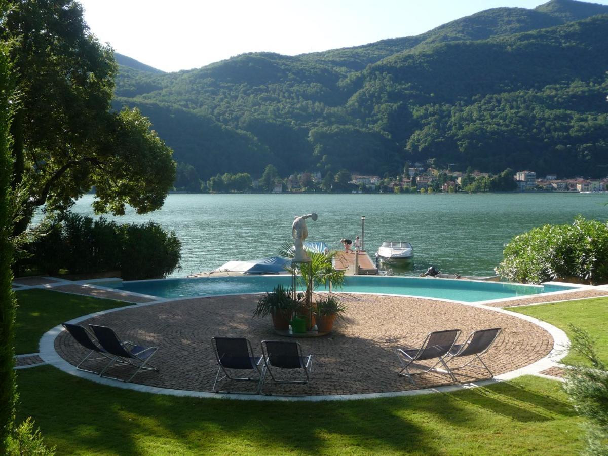Ville Lago Lugano Porto Ceresio Extérieur photo