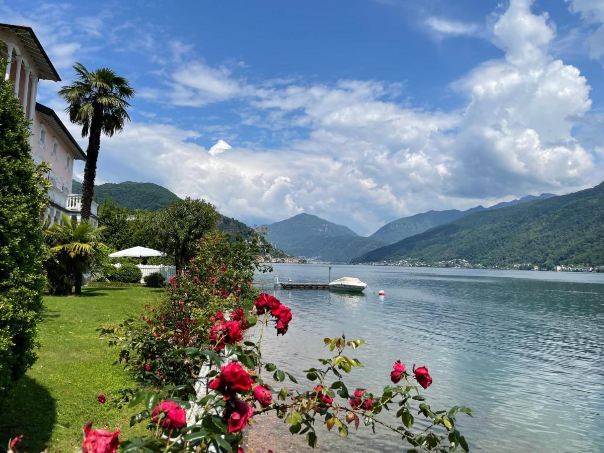 Ville Lago Lugano Porto Ceresio Extérieur photo